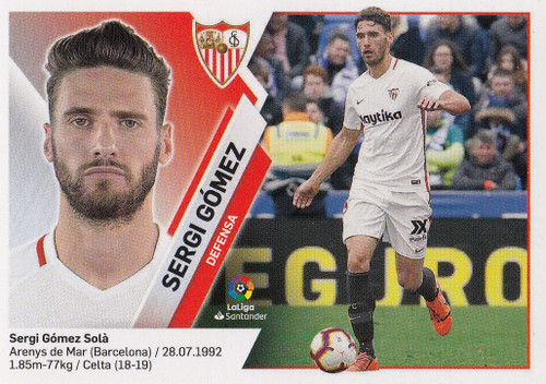 #4 Sergi Gomez (Sevilla FC) Panini LaLiga Santander 2019-20