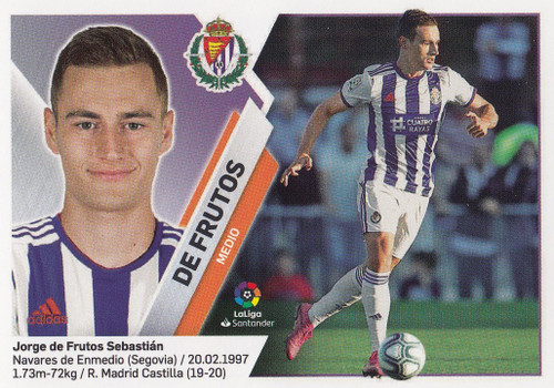 #11B De Frutos (Real Valladolid CF) Panini LaLiga Santander 2019-20