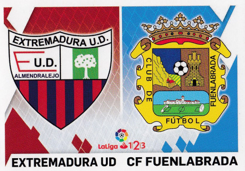 #4 Extremadura/ Fuenlabrada Panini LaLiga Santander 2019-20 ESCUDOS 1/2/3