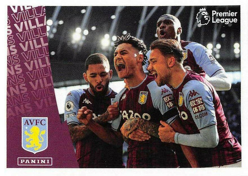 #80 Celebration (Aston Villa) Panini Premier League 2022 Sticker Collection