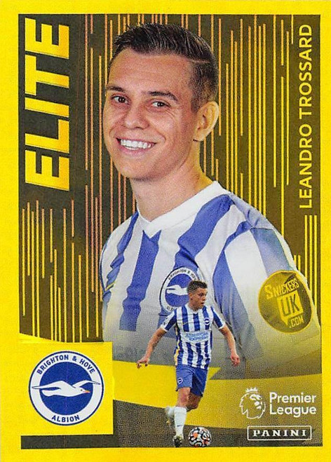 #137 Leandro Trossard (Brighton & Hove Albion) Panini Premier League 2022 Sticker Collection ELITE