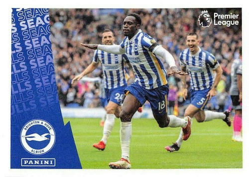 #138 Celebration (Brighton & Hove Albion) Panini Premier League 2022 Sticker Collection