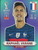 #FRA10 Raphaël Varane (France) Panini Qatar 2022 World Cup Sticker Collection