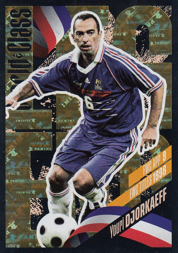 Carte Panini Football 1995 - Youri Djorkaeff - AS Monaco