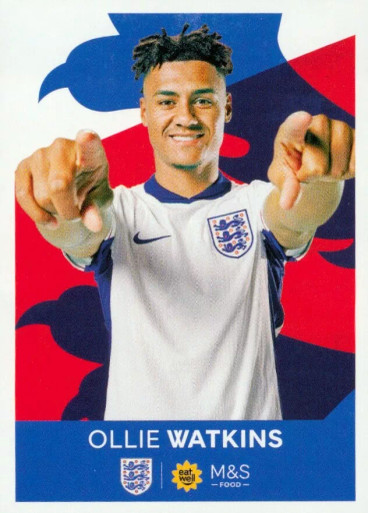 One England Sticker Collection #27 Ollie Watkins Panini/ M&S Food Official England sticker collection ...