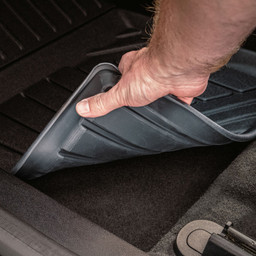 Lengenfelder Rubber Floor Mats For Fiat 500e Electric - Black, Custom Fit Interior Accessories