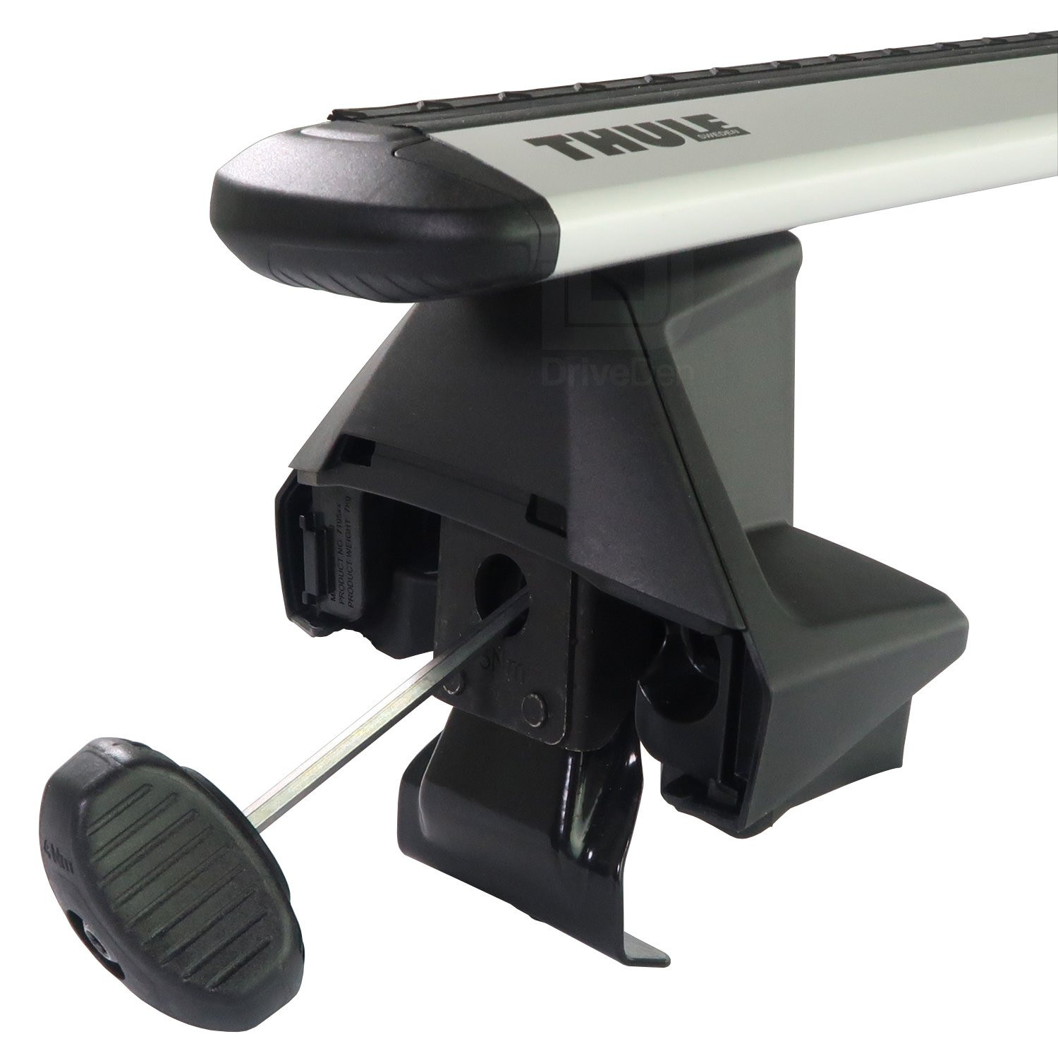 Thule WingBar Evo Silver Roof Rack for Vauxhall Corsa F 19-25