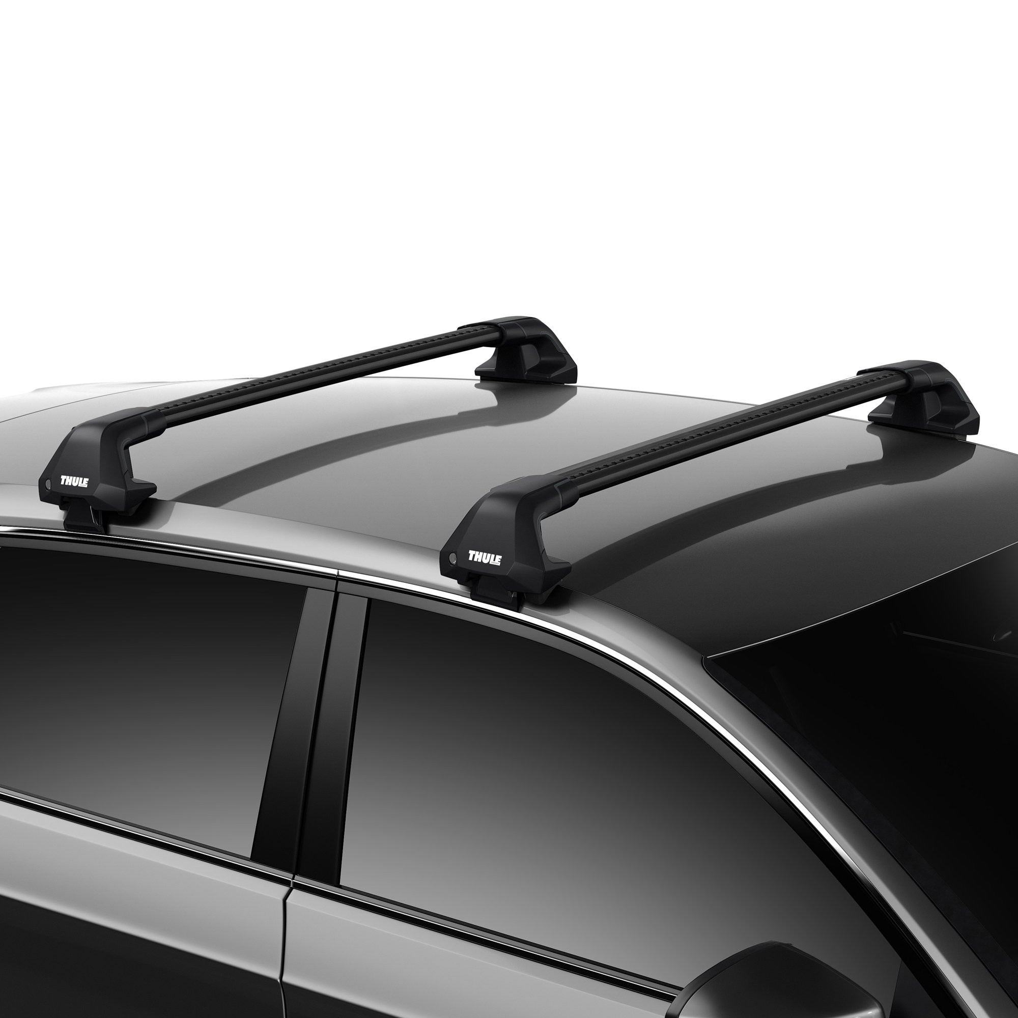 Thule WingBar Edge Black Roof Rack Bars for Volvo EX30 24-26