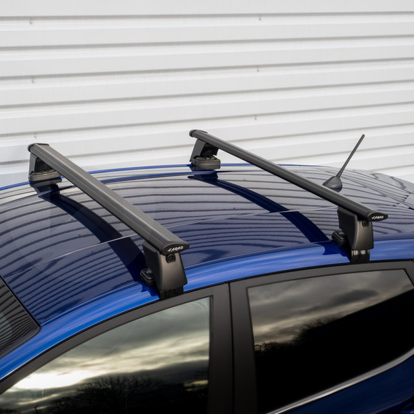 Farad Wing Black Aluminium Roof Bars to fit Nissan Qashqai Mk.3 2021 - 2025 (No Roof Rails)