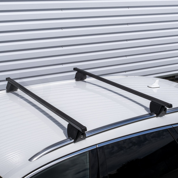 Farad Hilo Square Steel Roof Bars to fit Peugeot 2008 Mk.2 2019 - 2025 (Closed Roof Rails)