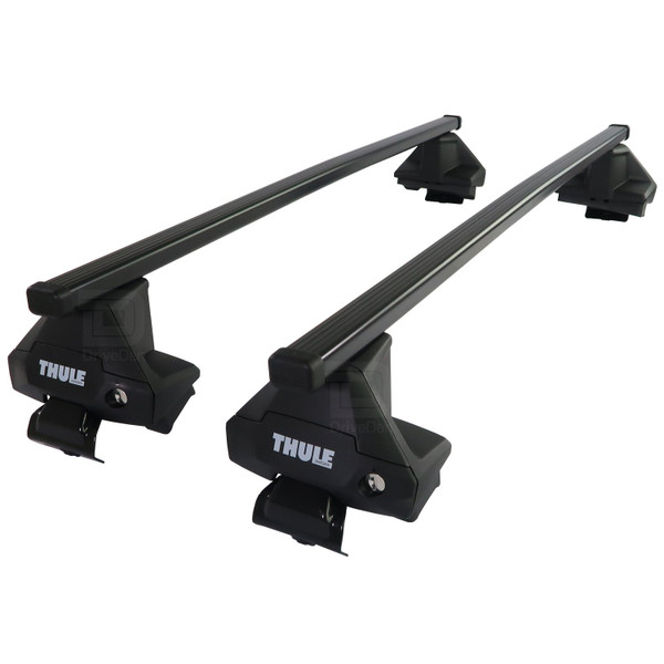 Thule SquareBar Evo Steel Roof Bars to fit Renault Megane Hatchback Mk.4 2016 - 2021 (No Roof Rails)