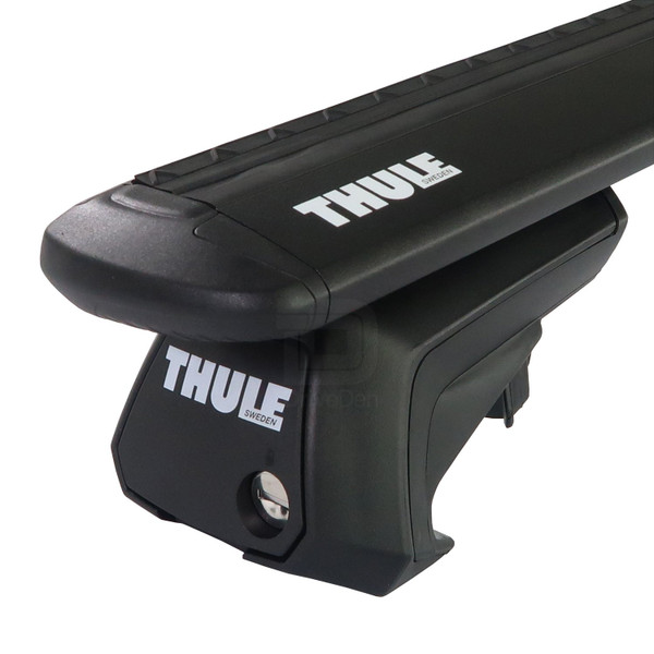 Thule WingBar Evo Black Aluminium Roof Bars to fit Audi A4 Allroad (B9) 2016 - 2022 (Open Roof Rails)