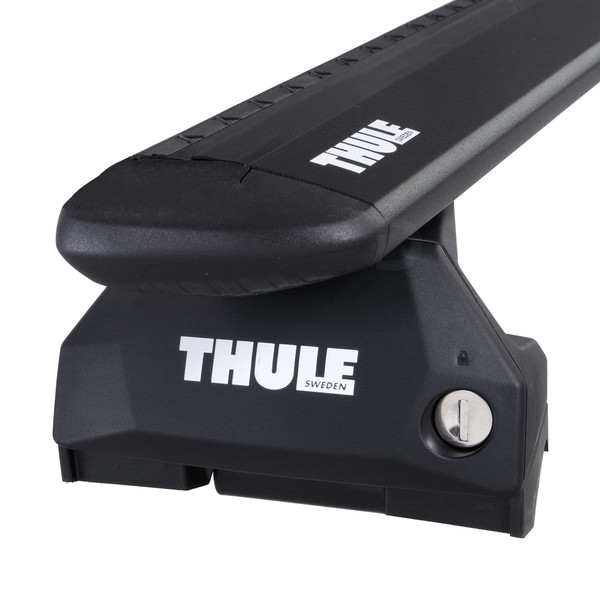 Thule WingBar Evo Black Aluminium Roof Bars to fit Audi Q5 (B8) 2008 - 2017 (Closed Roof Rails)