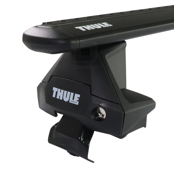 Thule WingBar Evo Black Aluminium Roof Bars to fit Peugeot 308 Hatchback Mk.3 2021 - 2026 (No Roof Rails)
