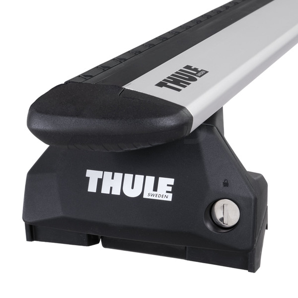 Thule WingBar Evo Silver Aluminium Roof Bars to fit Audi A3 Sportback (5 Door) (8V) 2013 - 2020 (Closed Roof Rails)