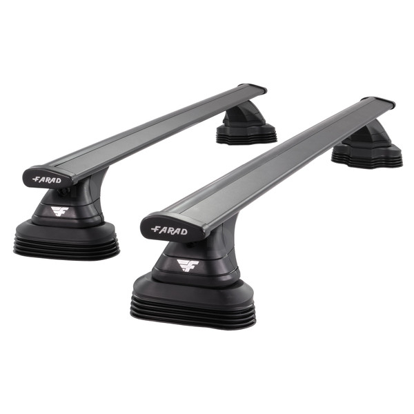 Farad Pro Wing Black Aluminium Roof Bars to fit BMW 1 Series (5 Door) (E87) 2004 - 2011 (Fixed Point Roof)