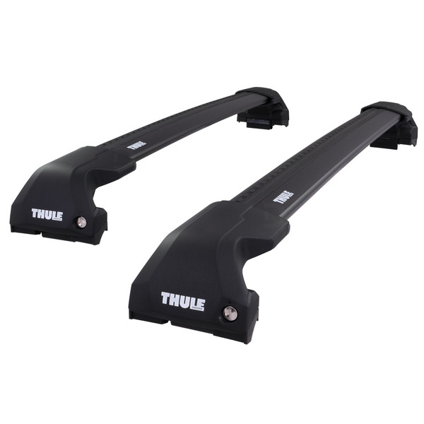 Thule WingBar Edge Black Aluminium Roof Bars to fit Alfa Romeo Stelvio 2017 - 2025 (Closed Roof Rails)