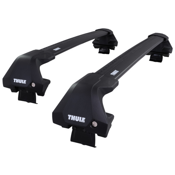 Thule WingBar Edge Black Aluminium Roof Bars to fit Renault Captur Mk.1 2013 - 2019 (No Roof Rails)
