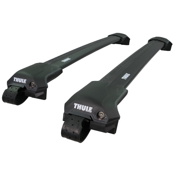 Thule WingBar Edge Black Aluminium Roof Bars to fit Volkswagen Tiguan Allspace 2018 - 2024 (Open Roof Rails)