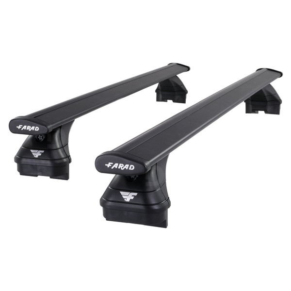 Farad Pro Wing Black Aluminium Roof Bars to fit Ford EcoSport 2013 - 2023 (Closed Roof Rails with Fixed Points)