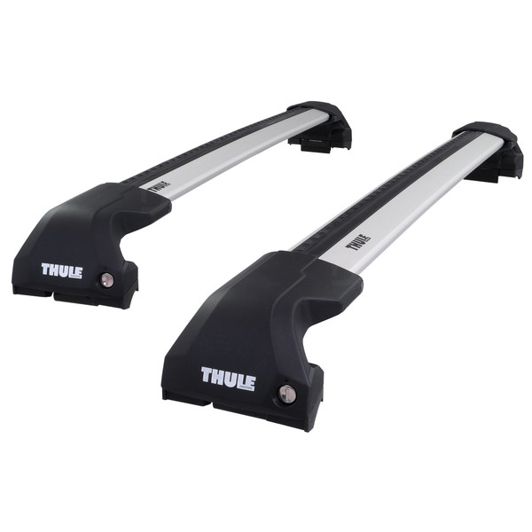 Thule WingBar Edge Silver Aluminium Roof Bars to fit Hyundai i30 Hatchback Mk.3 2017 - 2026 (Fixed Point Roof)