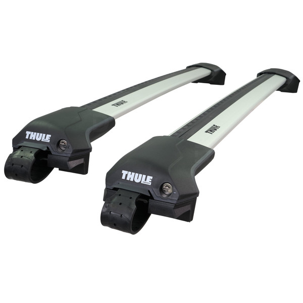 Thule WingBar Edge Silver Aluminium Roof Bars to fit Land Rover Freelander 2 2006 - 2016 (Open Roof Rails)