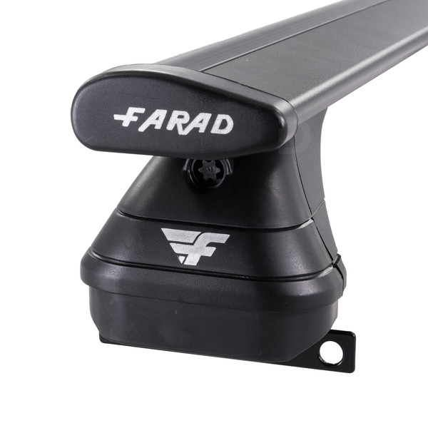 Farad Pro Wing Black Aluminium Roof Bars to fit Jeep Compass 2018 - 2025 (Closed Roof Rails with Fixed Points)