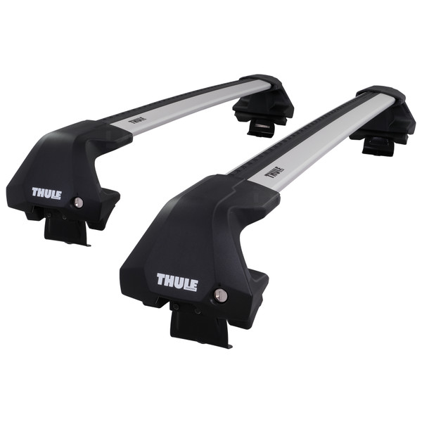 Thule WingBar Edge Silver Aluminium Roof Bars to fit Renault Grand Scenic Mk.3 2009 - 2016 (No Roof Rails)