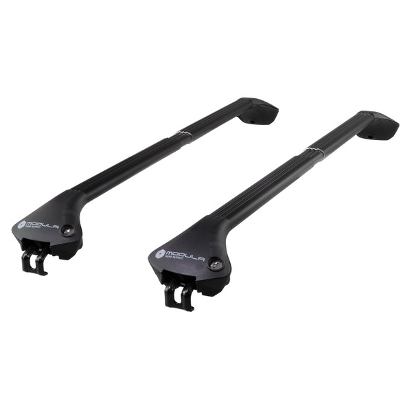 Modula Oval Aluminium Black Roof Bars to fit BMW X3 (F25) 2010 - 2017 (Closed Roof Rails)
