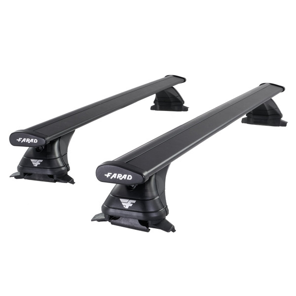 Farad Pro Wing Black Aluminium Roof Bars to fit Mercedes GLC SUV (X253) 2015 - 2022 (Closed Roof Rails)