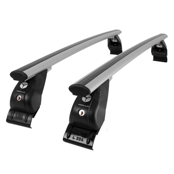 Modula Aero Silver Aluminium Roof Bars to fit Nissan Juke Mk.2 2019 - 2025 (No Roof Rails)