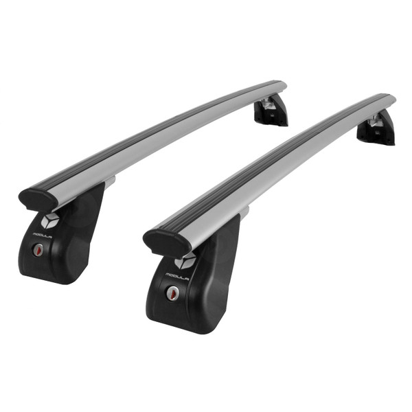 Modula Aero Silver Aluminium Roof Bars to fit Nissan X-Trail Mk.3 2014 - 2022 (Fixed Point Roof)