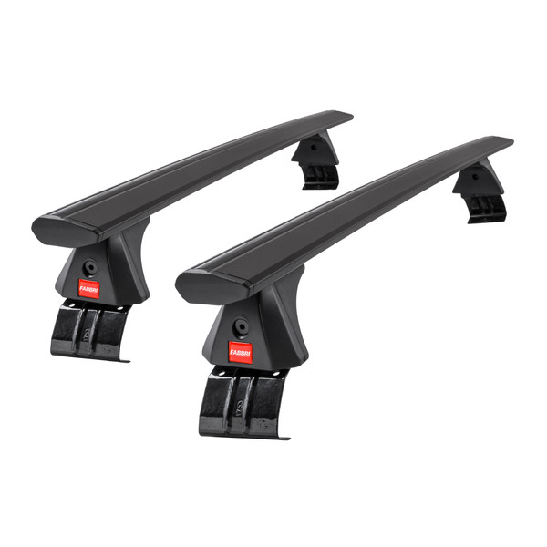 Fabbri Viva Black Aluminium Roof Bars to fit Audi Q2 2016 - 2025 (No Roof Rails)