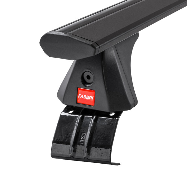 Fabbri Viva Black Aluminium Roof Bars to fit Honda Jazz Mk.2 2008 - 2015 (No Roof Rails)