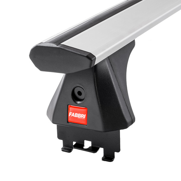 Fabbri Viva Silver Aluminium Roof Bars to fit Ford EcoSport 2013 - 2023 (Closed Roof Rails with Fixed Points)