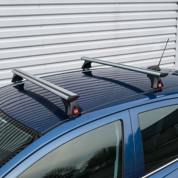 Fabbri Viva Silver Aluminium Roof Bars to fit Ford S-Max 2006 - 2015 (Fixed Point Roof)