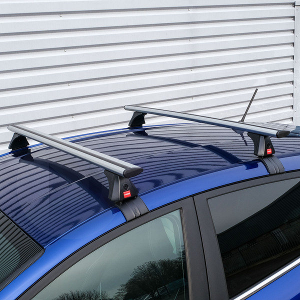 Fabbri Viva Silver Aluminium Roof Bars to fit Ford S-Max (Facelift) 2015 - 2023 (No Roof Rails)