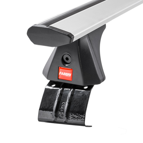 Fabbri Viva Silver Aluminium Roof Bars to fit Honda Jazz Mk.3 2015 - 2020 (No Roof Rails)