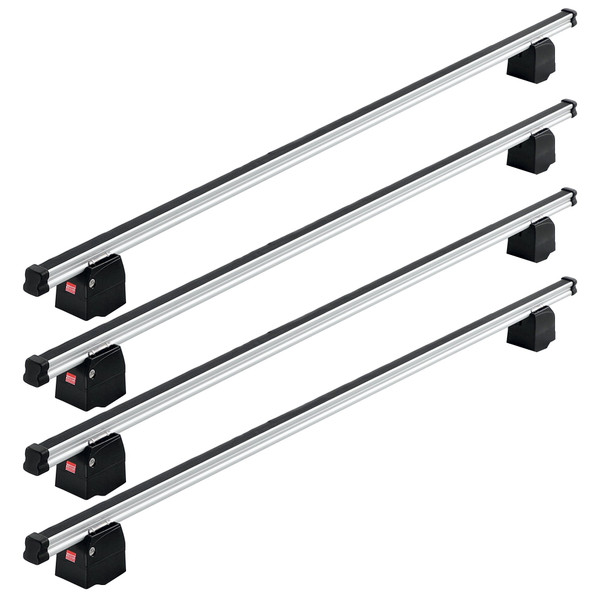 Fabbri Aluminium 4 Bar Roof Rack for Renault Master (SWB) L1 (Low Roof) H1 2010 - 2023 (200Kg Load Limit)