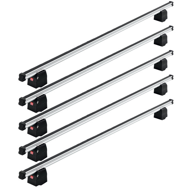 Fabbri Aluminium 5 Bar Roof Rack for Toyota Proace (Long) L3 2016 - 2025 (250Kg Load Limit)