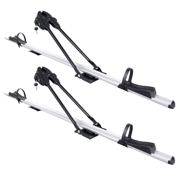 Fabbri BICI 3000 Twin-Pack Aluminium Roof Mount Bike Carriers - Silver