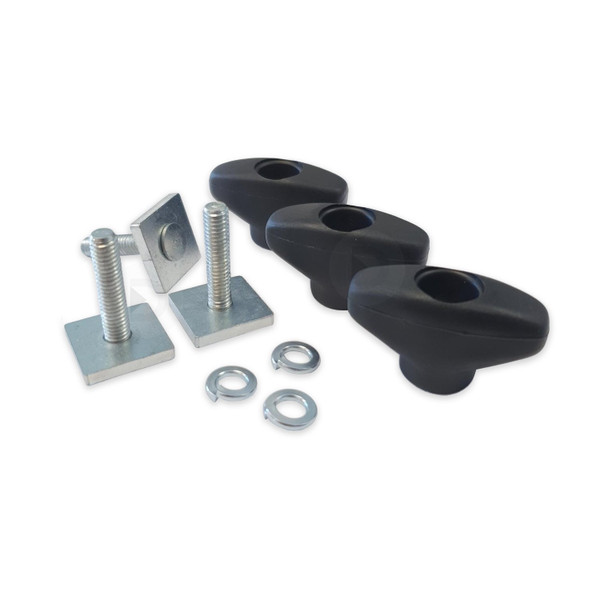 Fabbri Set of 3 20x20mm T-Track Adaptors with Wing Knobs M6 x 25mm
