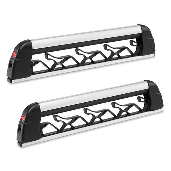 Fabbri Car Ski Rack and Snowboard Carrier - Angled Mount Roof Bar Attachment (Carry up to 4 Skis)