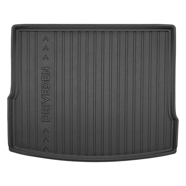 DriveDen Custom-Fit Rubber Boot Mat to fit Volkswagen Tiguan Mk.2 (Excl. Hybrid) 2016 - 2023 (with Raised Variable Height Boot Floor)