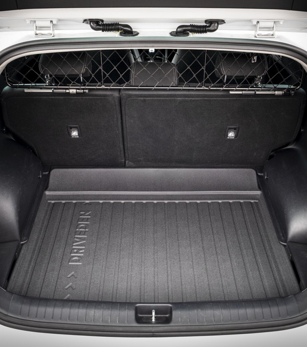 DriveDen Custom-Fit Rubber Boot Mat to fit Kia Sportage Mk.4 2016 - 2021 (with Lowered Variable Height Boot Floor)
