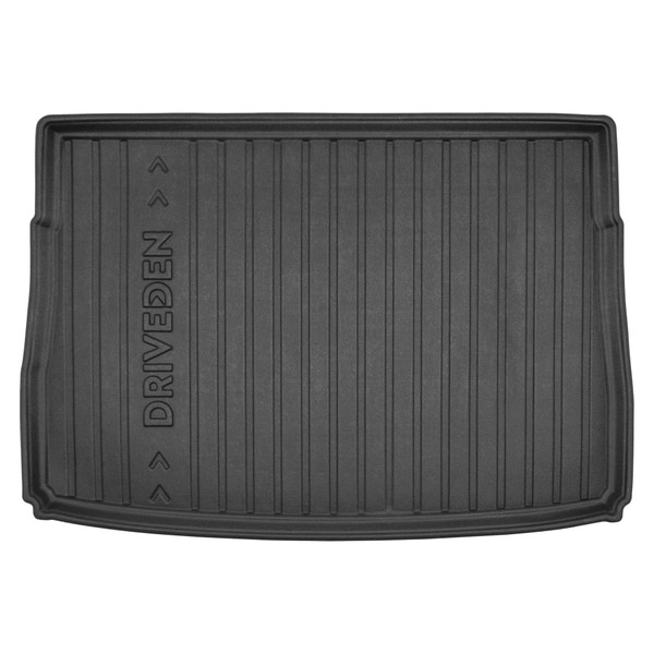 DriveDen Custom-Fit Rubber Boot Mat to fit Volkswagen Golf Hatchback Mk.8 2020 - 2025 (with Raised Variable Height Boot Floor)