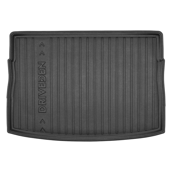 DriveDen Custom-Fit Rubber Boot Mat to fit Volkswagen Golf Hatchback Mk.7 2013 - 2020 (with Raised Variable Height Boot Floor)