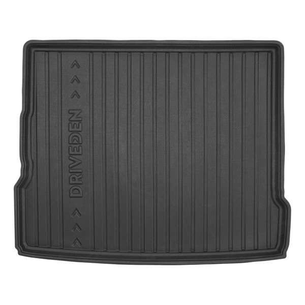 DriveDen Custom-Fit Rubber Boot Mat to fit Audi Q3 Mk.1 2011 - 2018 (with Raised Variable Height Boot Floor)