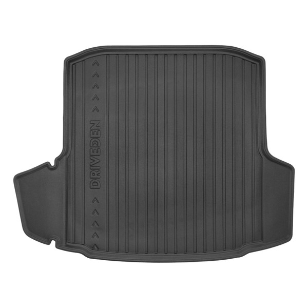 DriveDen Custom-Fit Rubber Boot Mat to fit Skoda Octavia Hatchback Mk.3 (Facelift) 2017 - 2020 (without Variable Height Boot Floor)