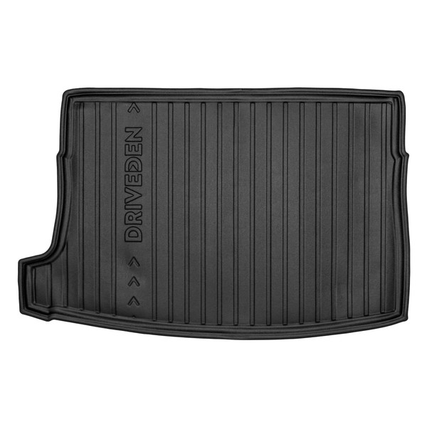 DriveDen Custom-Fit Rubber Boot Mat to fit Volkswagen e-Golf Mk.7 2014 - 2020 (with Raised Boot Floor)